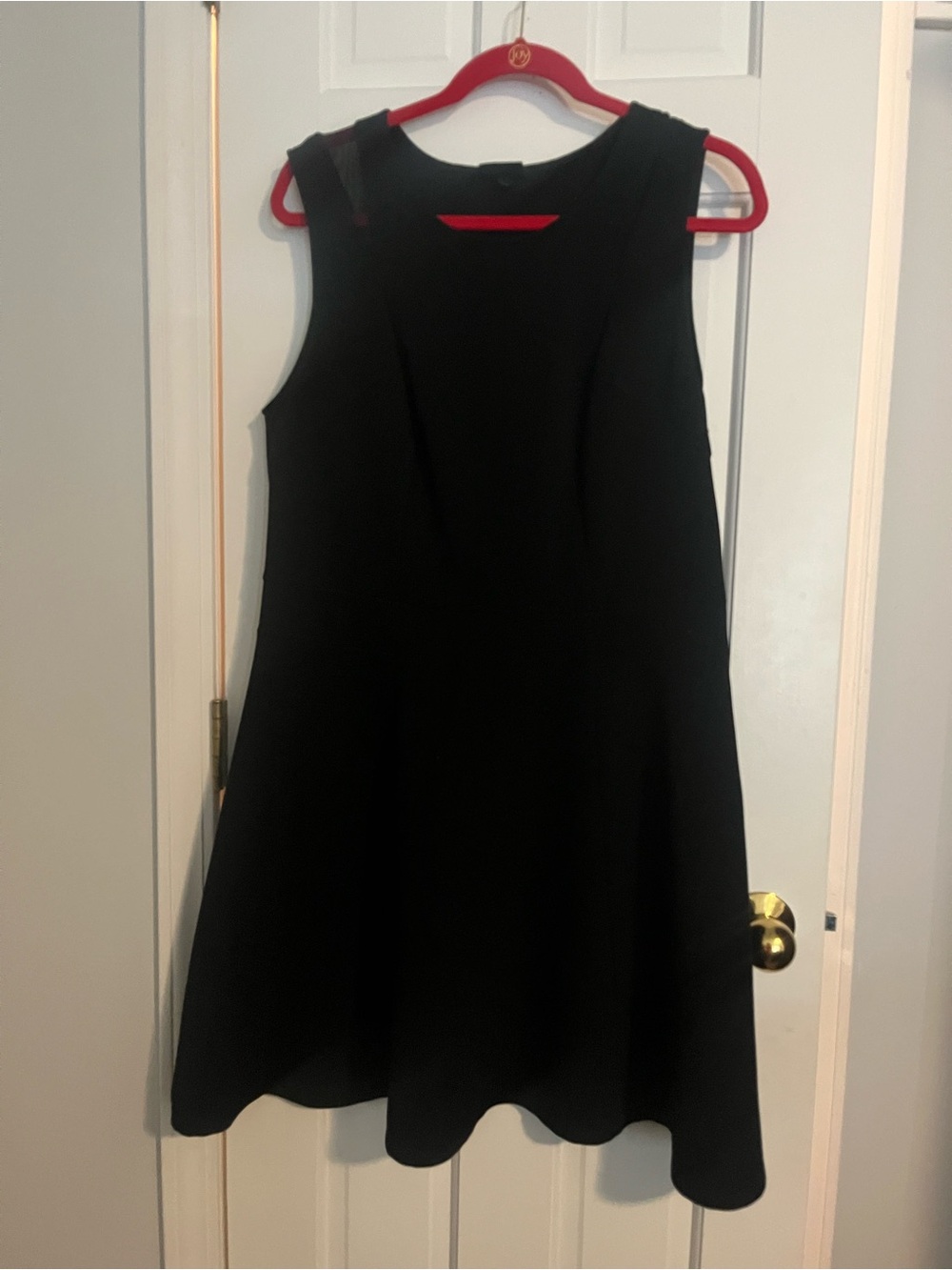 Messio Black Sleeveless Mini Fit-and-Flare Dress